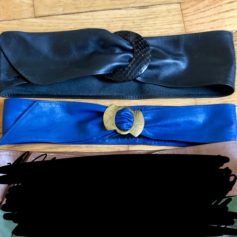 COPY - Vintage loop belts bundle of 2